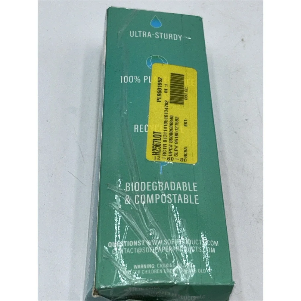 3 Boxes Sofi Straws 50 Paper Straws NIB 100% Paper Free X3
